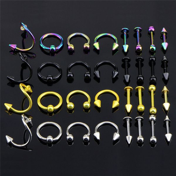нос 16pcs / set нержавеющей стали брови bar lip pircing уха шпильки из нержавеющей стали ювелирные изделия mixed тела мода пирсинг set bdeho, Silver
нос 16pcs / set нержавеющей стали брови bar lip pircing уха шпильки из нержавеющей стали ювелирные изделия mixed тела мода пирсинг set bdeho, Silver