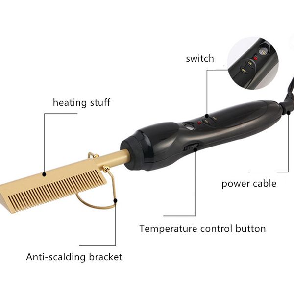 professional hair curlers electric comb straightener high heat press comb environmentally friendly titanium alloy 20#824
professional hair curlers electric comb straightener high heat press comb environmentally friendly titanium alloy 20#824