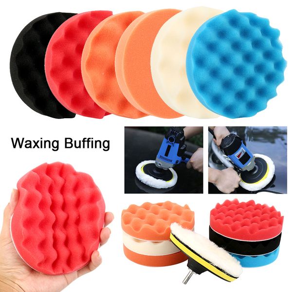8pcs/set 6/7inch car polishing pad set buffing sponge polish auto sponge waxing pads drill set kit for car polisher wheel wax 
8pcs/set 6/7inch car polishing pad set buffing sponge polish auto sponge waxing pads drill set kit for car polisher wheel wax
