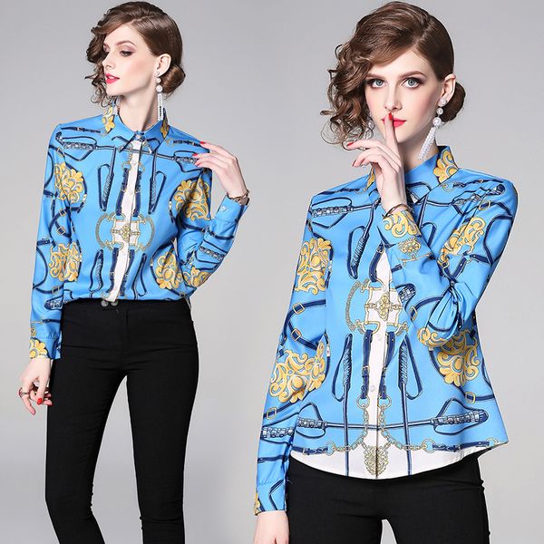 new style elegant winter blouse women spring fall fashion design floral print plus size beautiful office lady slim long sleeve shirts, White
new style elegant winter blouse women spring fall fashion design floral print plus size beautiful office lady slim long sleeve shirts, White