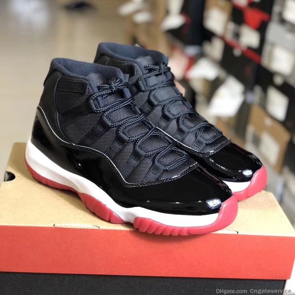with original box 11 bred 11s mens basketball shoes 378037-061 black true red white women men trainers outdoor sports sneakers us 5.5-13
with original box 11 bred 11s mens basketball shoes 378037-061 black true red white women men trainers outdoor sports sneakers us 5.5-13