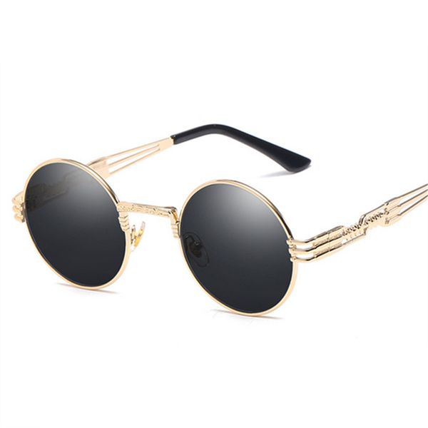 xojox men steampunk sunglasses women round metal punk sun glasses fashion retro glasses brand designer eyewear, White;black
xojox men steampunk sunglasses women round metal punk sun glasses fashion retro glasses brand designer eyewear, White;black