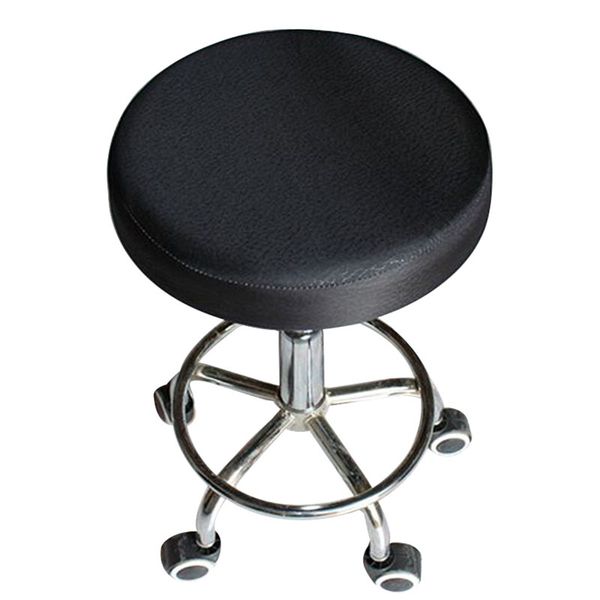 

2019 stool cover cotton chair cover round rotating stool universal seat for chairs slipcovers home textile
