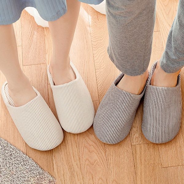 couples striped slippers classics strioped warm slippers non-slip home cotton fabric indoor shoes, Black
couples striped slippers classics strioped warm slippers non-slip home cotton fabric indoor shoes, Black
