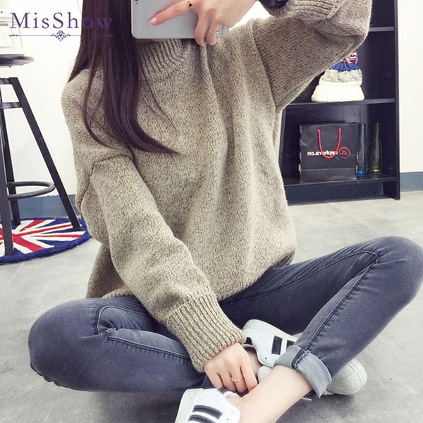 korean women's skinny sweaters are popular in 2019. women knit round collar sweaters and loose in autumn and winter, Black;white
korean women's skinny sweaters are popular in 2019. women knit round collar sweaters and loose in autumn and winter, Black;white