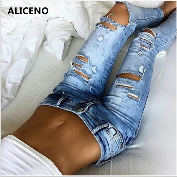 aliceno new 2019 summer plus size low waist elastic women jeans light blue vintage ripped full length skinny pencil pants jeans
aliceno new 2019 summer plus size low waist elastic women jeans light blue vintage ripped full length skinny pencil pants jeans
