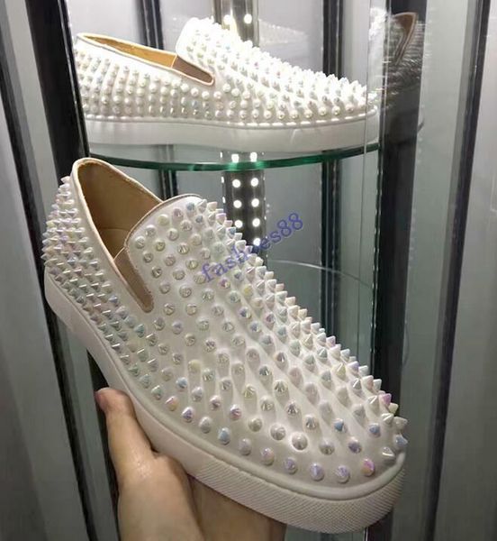 2019 new luxury designer high-end nailed shoes red shoes men's casual shoes women's low-sneakers, soft bottom, leather, genuine: 3, Black
2019 new luxury designer high-end nailed shoes red shoes men's casual shoes women's low-sneakers, soft bottom, leather, genuine: 3, Black