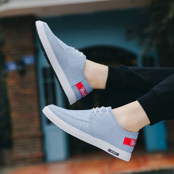 2019 spring/autumn new men casual shoes canvas breathable fashion sneakers oxfords business shoes lace-up solid men, Black
2019 spring/autumn new men casual shoes canvas breathable fashion sneakers oxfords business shoes lace-up solid men, Black