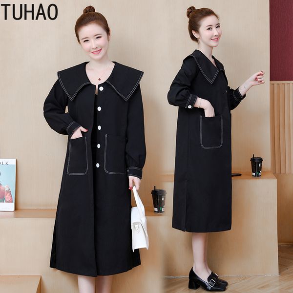 tuhao loose plus size 5xl 4xl 3xl trench coat for woman women's straight coats windbreaker for office lady casual clothing wm28, Tan;black
tuhao loose plus size 5xl 4xl 3xl trench coat for woman women's straight coats windbreaker for office lady casual clothing wm28, Tan;black