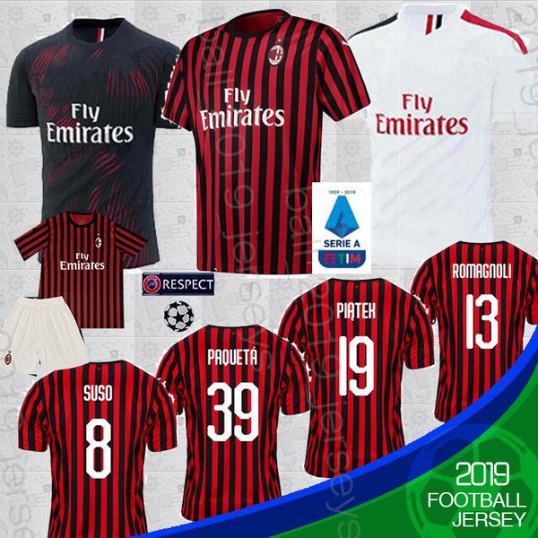 Thai AC milan 19 20 soccer jersey PIATEK football shirt PAQUETA THEO SUSO maillot de foot CUTRONE camisa de futebol ROMAGNOL jerseys
Thai AC milan 19 20 soccer jersey PIATEK football shirt PAQUETA THEO SUSO maillot de foot CUTRONE camisa de futebol ROMAGNOL jerseys