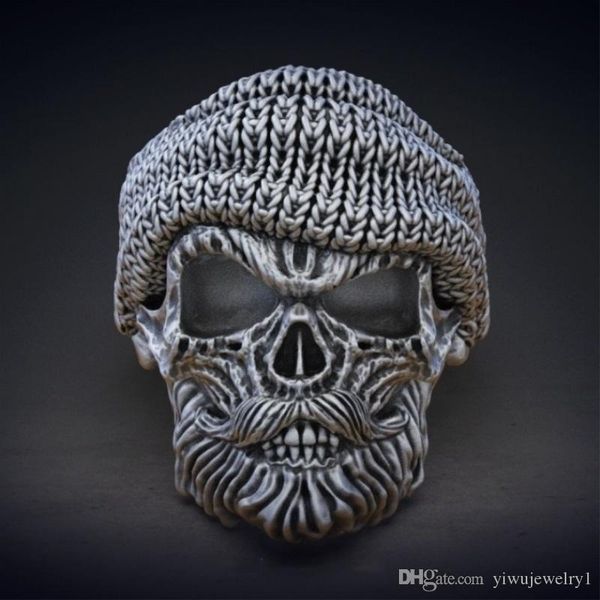 retro stainless steel gothic viking skull ring men's jewelry ancient silver gothic men's punk knight ring size 7-14
retro stainless steel gothic viking skull ring men's jewelry ancient silver gothic men's punk knight ring size 7-14