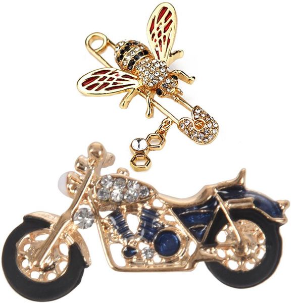 1pcs motorcycle brooch enamel brooches blue & 1pcs cute honeybee brooches crystal bee brooch red, Gray
1pcs motorcycle brooch enamel brooches blue & 1pcs cute honeybee brooches crystal bee brooch red, Gray