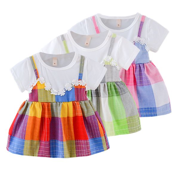 2020 summer baby girl clothing 0-3y casual toddler newborn baby girls dress plaid fake two piece party birthday dress for girls, Red;yellow
2020 summer baby girl clothing 0-3y casual toddler newborn baby girls dress plaid fake two piece party birthday dress for girls, Red;yellow