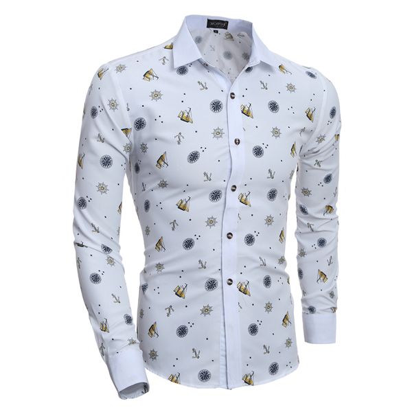 2019 new fashion prints mens dress shirts long sleeve slim fit casual social camisas masculinas shirt chemise homme, White;black
2019 new fashion prints mens dress shirts long sleeve slim fit casual social camisas masculinas shirt chemise homme, White;black
