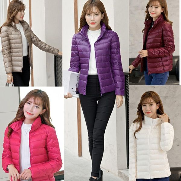 2019 winter jacket women ultralight down coat women's white duck down content 90% collar winter coat color casual jacket size s-3xl, Black
2019 winter jacket women ultralight down coat women's white duck down content 90% collar winter coat color casual jacket size s-3xl, Black