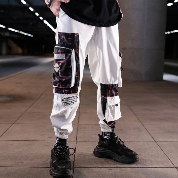 men's pants fashion sweatpant men harajuku trend cargo autumn sweatpants joggers multi-pockets streetwear elastic waist trousers, Black
men's pants fashion sweatpant men harajuku trend cargo autumn sweatpants joggers multi-pockets streetwear elastic waist trousers, Black