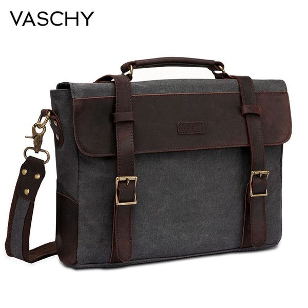 vaschy men vintage briefcase genuine leather canvas messenger bag for men business shoulder bag fits 14 inch laphandbag
vaschy men vintage briefcase genuine leather canvas messenger bag for men business shoulder bag fits 14 inch laphandbag