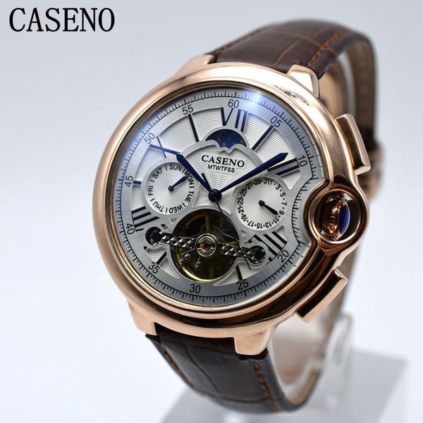 caseno tourbillon mens watch brand luxury belt watch men automatic mechanical wristwatch skeleton sport male clocks relogio j190706, Slivery;brown
caseno tourbillon mens watch brand luxury belt watch men automatic mechanical wristwatch skeleton sport male clocks relogio j190706, Slivery;brown