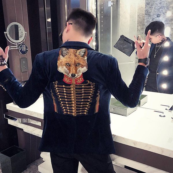 blazer men fashion pattern blusa masculina sping brand new casual male blazer masculino single button slim fit, White;black
blazer men fashion pattern blusa masculina sping brand new casual male blazer masculino single button slim fit, White;black