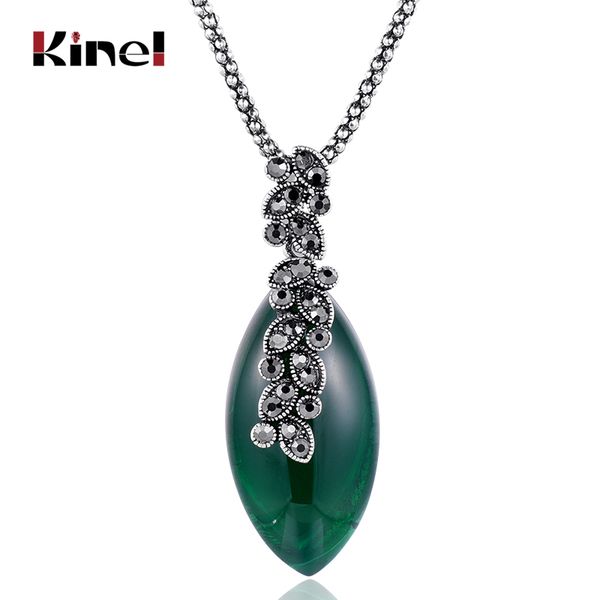 kinel fashion rhinestone leaf pendant necklace for women antique silver resin necklace vintage wedding jewelry drop shipping
kinel fashion rhinestone leaf pendant necklace for women antique silver resin necklace vintage wedding jewelry drop shipping
