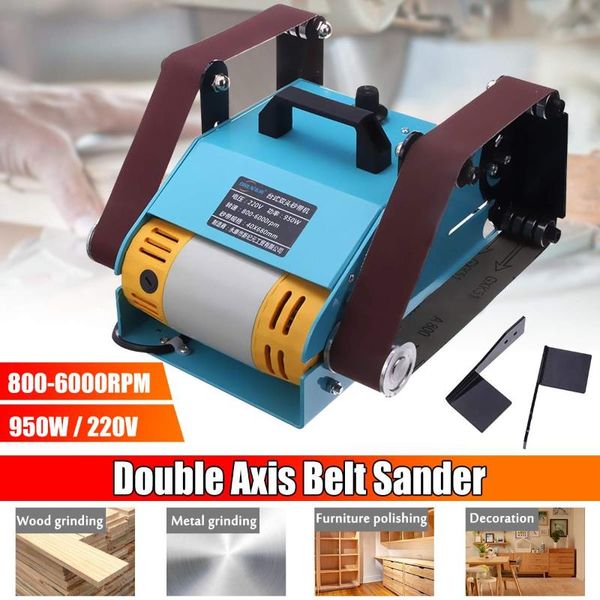 professional 950w 6000rpm double-axis belt sander desksanding belt adapter grinding polishing machine grinders 220v
professional 950w 6000rpm double-axis belt sander desksanding belt adapter grinding polishing machine grinders 220v