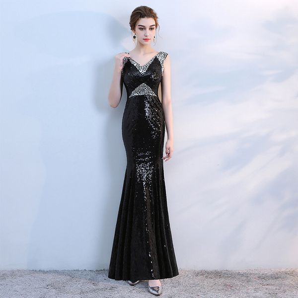 bling sequins mermaid v neck prom dresses 2020 beaded long prom gowns black formal party dress
bling sequins mermaid v neck prom dresses 2020 beaded long prom gowns black formal party dress