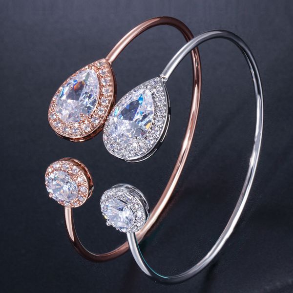 luckyshine 5 pcs/lot fashion holiday gift rose gold silver color water drop cubic zirconia gemstone bracelet bangles, Black
luckyshine 5 pcs/lot fashion holiday gift rose gold silver color water drop cubic zirconia gemstone bracelet bangles, Black