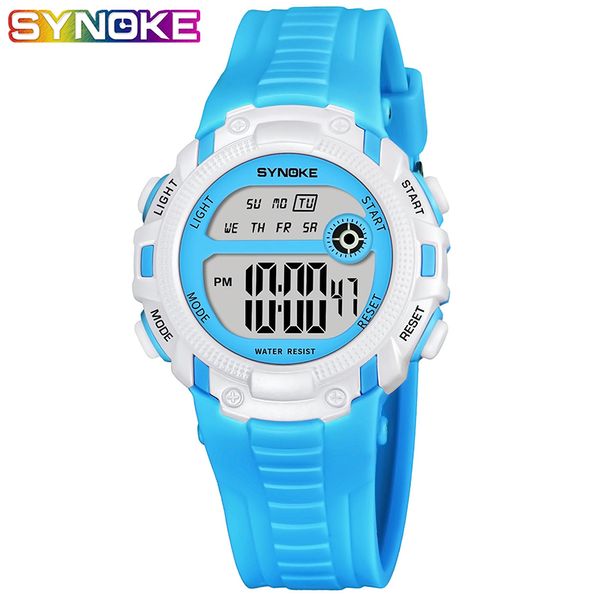 synoke children sports watches boys girls wrist fashion led quartz digital watch kids 50m waterproof wristwatches date clock, Blue
synoke children sports watches boys girls wrist fashion led quartz digital watch kids 50m waterproof wristwatches date clock, Blue