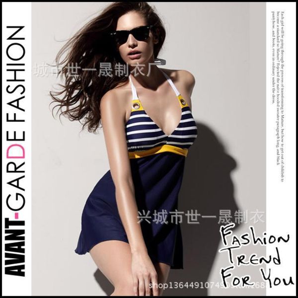 wholesale-european and american manufacturers, wholesale bikini navy wind stripe big yards ladies swimwear piece swimsuit exports, White;black
wholesale-european and american manufacturers, wholesale bikini navy wind stripe big yards ladies swimwear piece swimsuit exports, White;black
