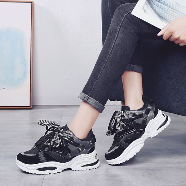 new products women's shoes autumn and winter ins super fire dad shoes athletic trendy thick bottomed board stu, Black
new products women's shoes autumn and winter ins super fire dad shoes athletic trendy thick bottomed board stu, Black