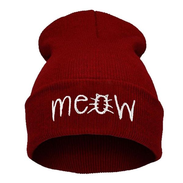 winter knitting meow beanie hat and snapback men and women hiphop cap cool letter printing warm hiking caps hats, Black;white
winter knitting meow beanie hat and snapback men and women hiphop cap cool letter printing warm hiking caps hats, Black;white