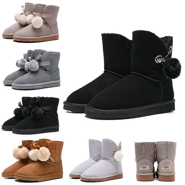 women boots wgg australia classic snow booties bailey hairball bow tie ankle knee womens girls luxury designer winter boot 36-41 wholesale, Black
women boots wgg australia classic snow booties bailey hairball bow tie ankle knee womens girls luxury designer winter boot 36-41 wholesale, Black