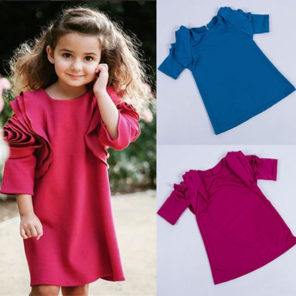 2018 fashion princess sweet infant baby girls party dress long floral sleeve solid straight knee-length dress 3 colors fit 3-8y, Red;yellow
2018 fashion princess sweet infant baby girls party dress long floral sleeve solid straight knee-length dress 3 colors fit 3-8y, Red;yellow