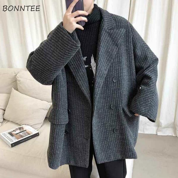 blazers men solid double breasted pocket retro loose fashion korean style chic teens male suits casual autumn ulzzang streetwear, White;black
blazers men solid double breasted pocket retro loose fashion korean style chic teens male suits casual autumn ulzzang streetwear, White;black
