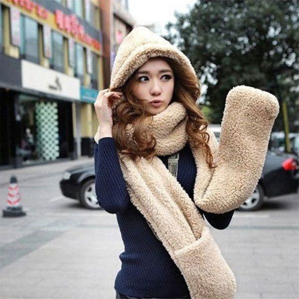 winter warm soft faux fur scarf gloves set women hooded cap hat scarves set womens scarf gloves christmas gift for women girl f2, Blue;gray
winter warm soft faux fur scarf gloves set women hooded cap hat scarves set womens scarf gloves christmas gift for women girl f2, Blue;gray