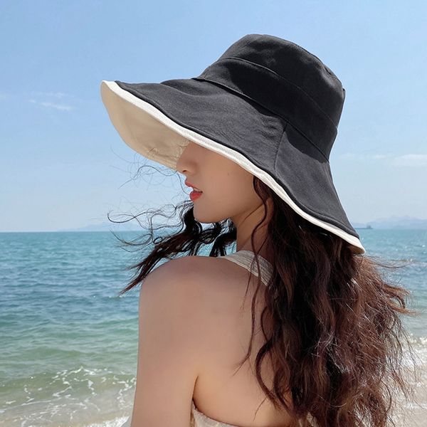 fisherman women's fashion all-match big edge fisherman sun sun sunshade hat holiday sunscreen uv-proof hat, Blue;gray
fisherman women's fashion all-match big edge fisherman sun sun sunshade hat holiday sunscreen uv-proof hat, Blue;gray