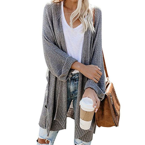 2019 women's knitting unlined upper garment long fund vent volume sleeve cardigan sweater, Black;white
2019 women's knitting unlined upper garment long fund vent volume sleeve cardigan sweater, Black;white
