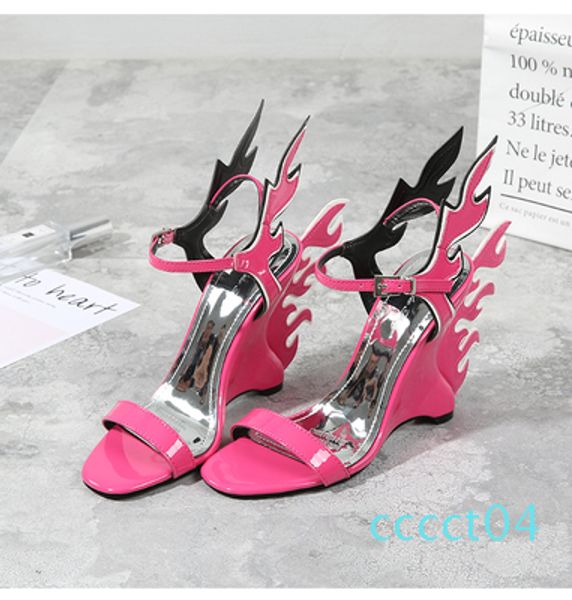 summer shoe woman high fashion lady sandal ankle strap wedge high heel sandal platform sandals wedge with flame patent leather shoe ct4, Black
summer shoe woman high fashion lady sandal ankle strap wedge high heel sandal platform sandals wedge with flame patent leather shoe ct4, Black