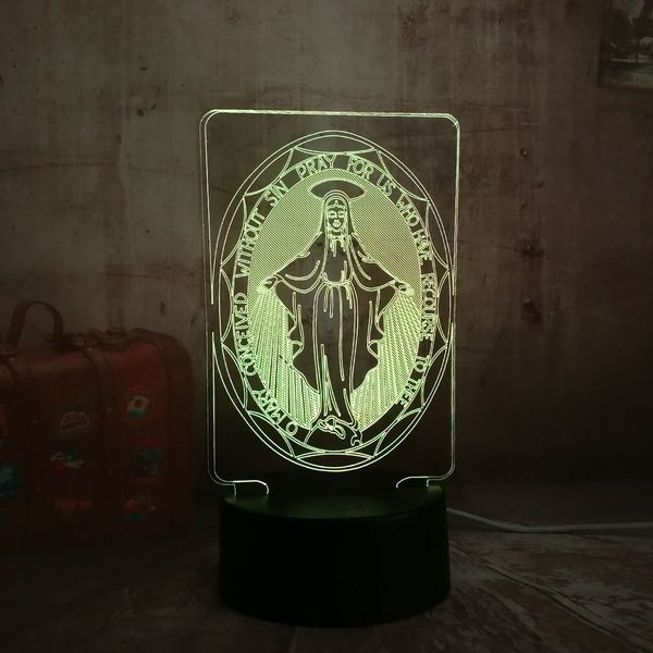 the virgin mary 3d led desk table rgb controller 7 color usb night light novelty lighting portable lantern downlight adapter
the virgin mary 3d led desk table rgb controller 7 color usb night light novelty lighting portable lantern downlight adapter