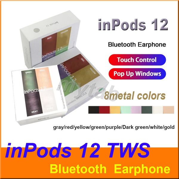 metal color inpods 12 tws inpods12 metallic plating color i12 macaron color bluetooth wireless earphone pop up window touch earbuds earphone
metal color inpods 12 tws inpods12 metallic plating color i12 macaron color bluetooth wireless earphone pop up window touch earbuds earphone