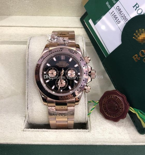 with original box factory supplier luxury sapphire 40mm 18k pink gold 116505 automatic mens men's watch watches no chronograph black di, Slivery;brown
with original box factory supplier luxury sapphire 40mm 18k pink gold 116505 automatic mens men's watch watches no chronograph black di, Slivery;brown