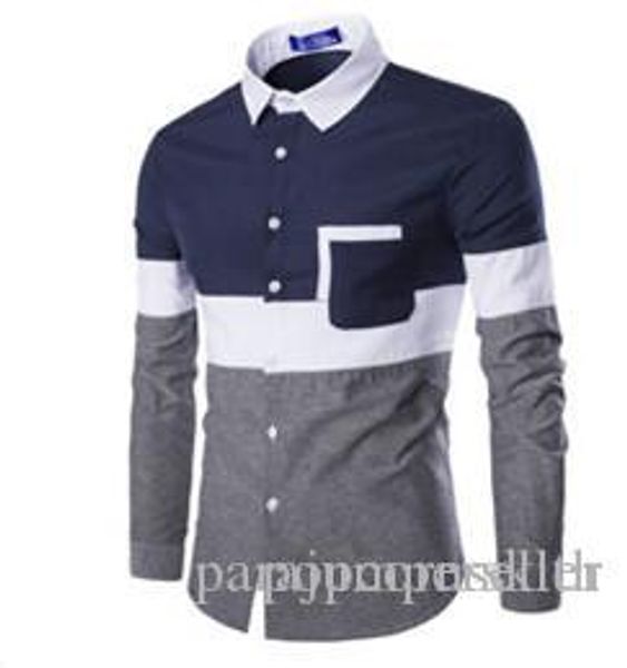 mens fashion long sleeve shirts slim fit casual shirt designer single breasted male t shirts, White;black
mens fashion long sleeve shirts slim fit casual shirt designer single breasted male t shirts, White;black