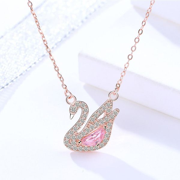 s925 silver light luxury wind swan necklace female rose gold powder drill set chain clavicle chain valentine's day
s925 silver light luxury wind swan necklace female rose gold powder drill set chain clavicle chain valentine's day