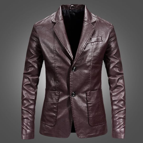 2019 men's leather coat pi xi zhuang new style warm washing leather coat selling jacket youth, Black
2019 men's leather coat pi xi zhuang new style warm washing leather coat selling jacket youth, Black