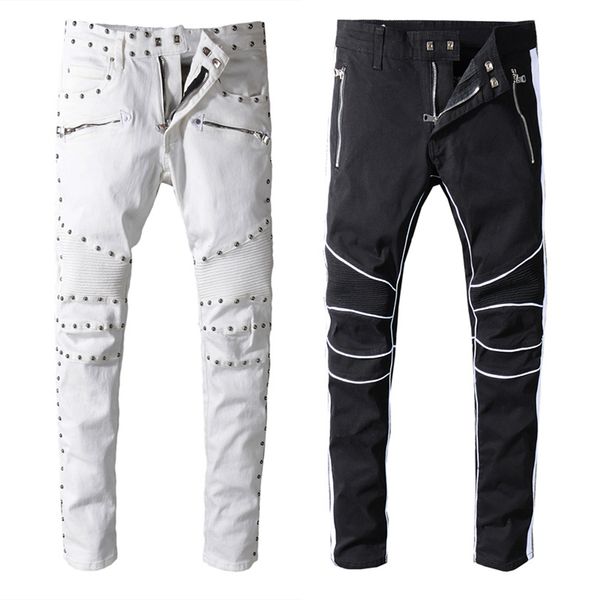 balmain men мужские дизайнерские джинсы известный бренд черный bm белые джинсы тощий разорвал разрушенный стрейч slim fit hop hop брюки с о, Blue
balmain men мужские дизайнерские джинсы известный бренд черный bm белые джинсы тощий разорвал разрушенный стрейч slim fit hop hop брюки с о, Blue
