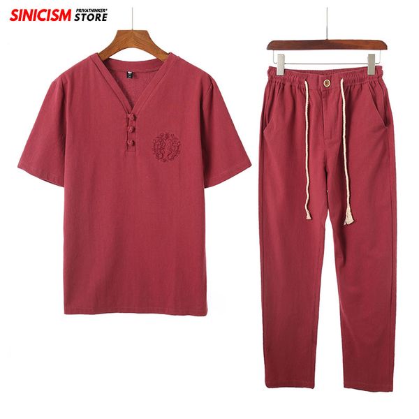 men's tracksuits sinicism store cotton linen embroidery sets spring summer tracksuit men 2021 casual pants suit chinese style male clot, Gray
men's tracksuits sinicism store cotton linen embroidery sets spring summer tracksuit men 2021 casual pants suit chinese style male clot, Gray