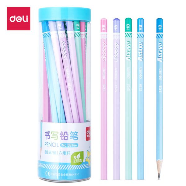 deli 30pcs/barrels hb student pencil drawing wooden children writing pencils lapices de colores for school gift kids 58166
deli 30pcs/barrels hb student pencil drawing wooden children writing pencils lapices de colores for school gift kids 58166