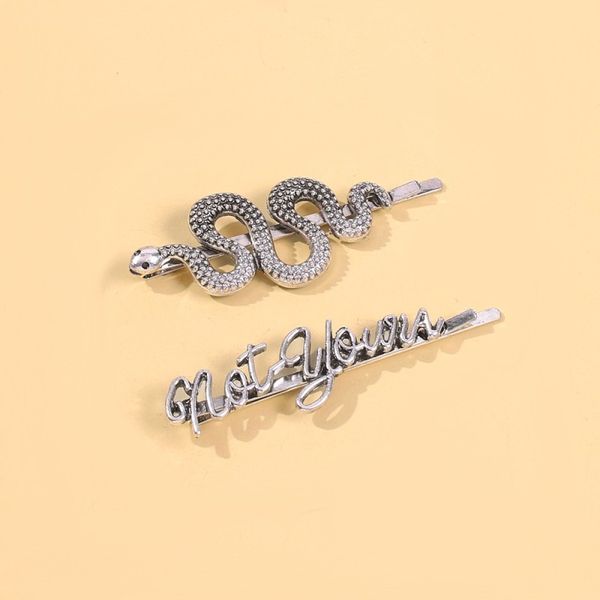 ancient silver color snake shape barrette hair clips hairpins women girls party jewelry animal letters fashion hair accessories
ancient silver color snake shape barrette hair clips hairpins women girls party jewelry animal letters fashion hair accessories