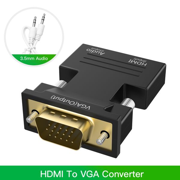 robotsky 1080p hdmi to vga adapter for pc laptv box projector digital to analog audio video converter cable
robotsky 1080p hdmi to vga adapter for pc laptv box projector digital to analog audio video converter cable