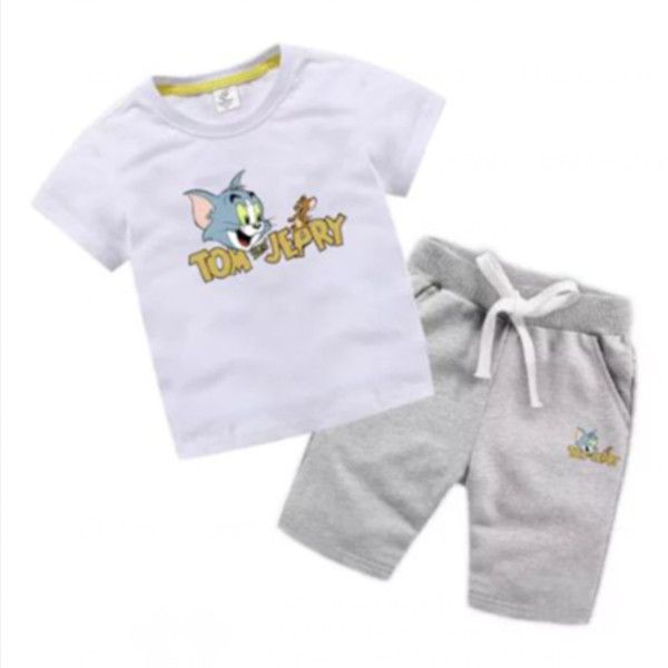 g1
 children's wear boy 2019 summer new t-shirt and shorts set cartoon printing small and medium-sized children's clothes two-p, White
g1
 children's wear boy 2019 summer new t-shirt and shorts set cartoon printing small and medium-sized children's clothes two-p, White